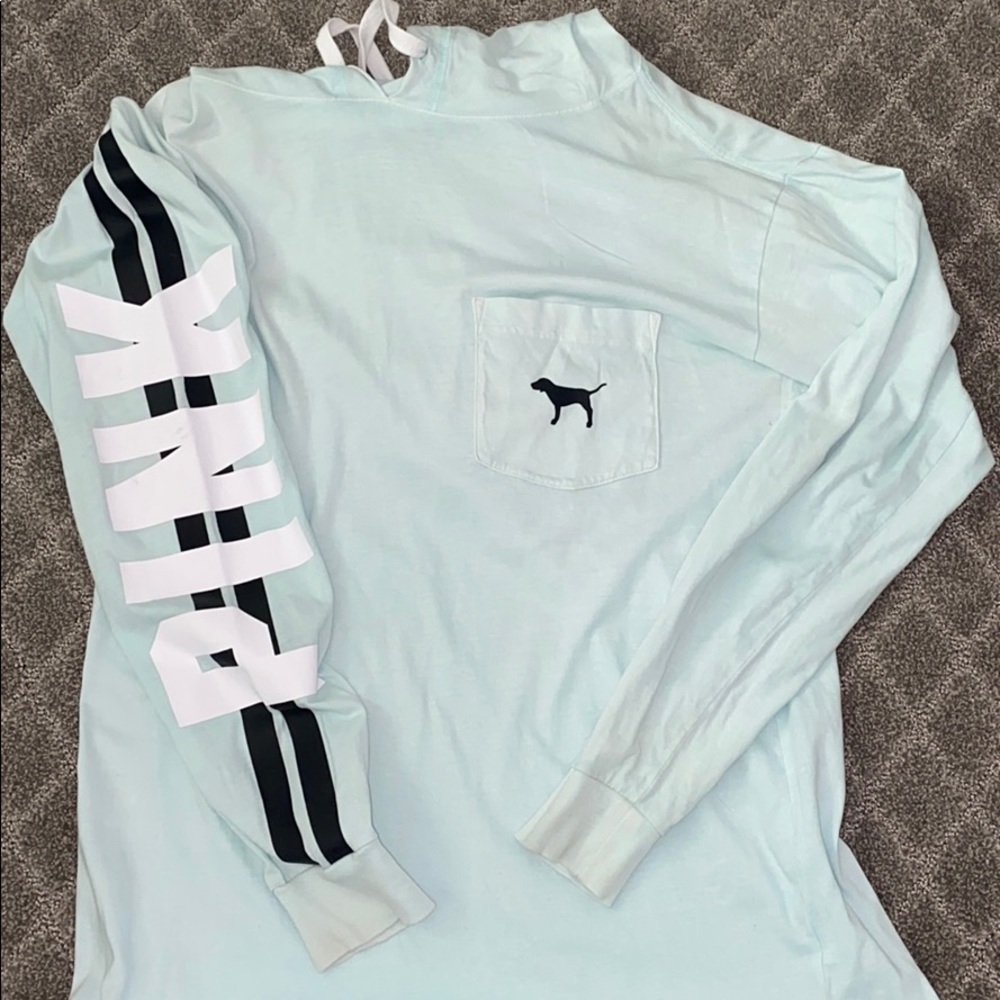 PINK hooded long sleeve